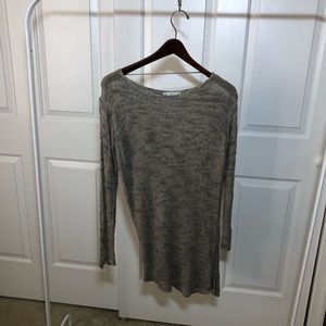 Grey knit sweater